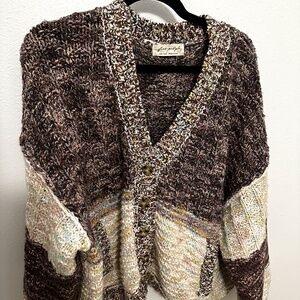 Free People chunky cardigan, size M/L